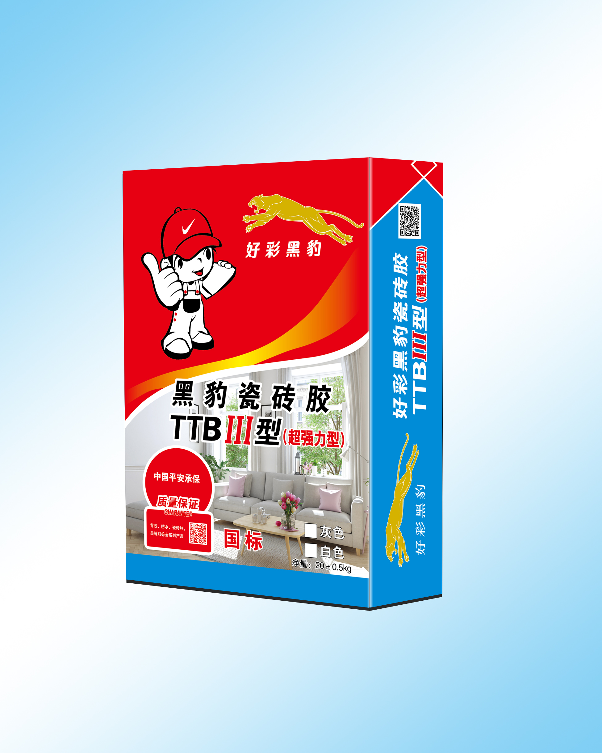 16好彩黑豹瓷砖胶ttbⅢ型超强力